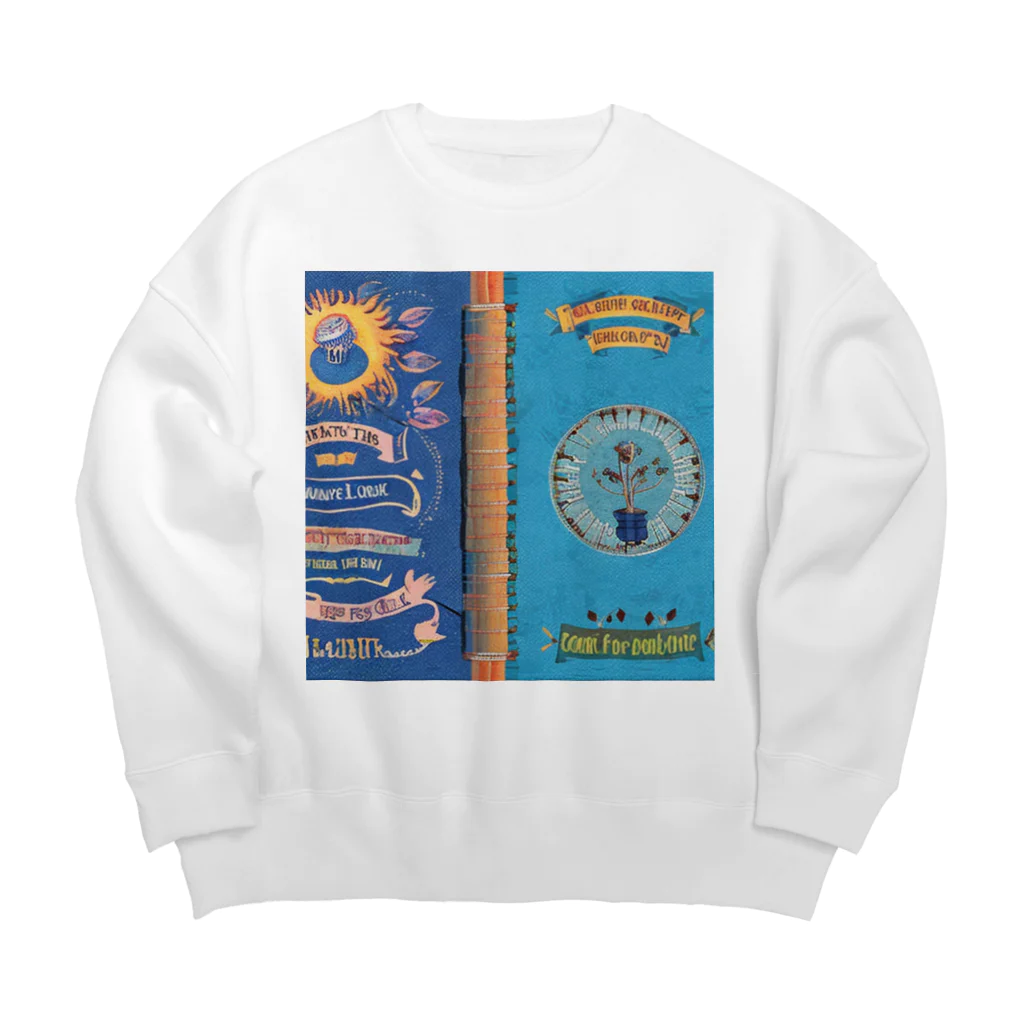 positive_poem05の名言集の表裏 Big Crew Neck Sweatshirt