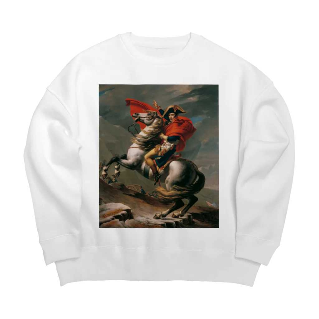 世界美術商店のサン＝ベルナール峠を越えるボナパルト Big Crew Neck Sweatshirt