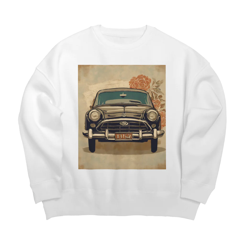 Unique ExistenceのVintage car2 Big Crew Neck Sweatshirt