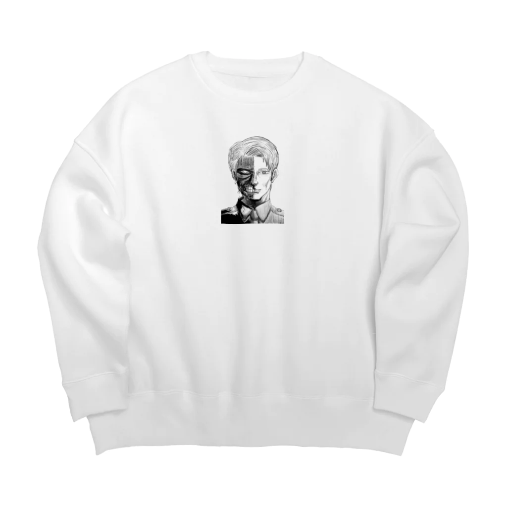 ゆる猫ちゃんとぐだぐだのハーフゾンビ警官 Big Crew Neck Sweatshirt