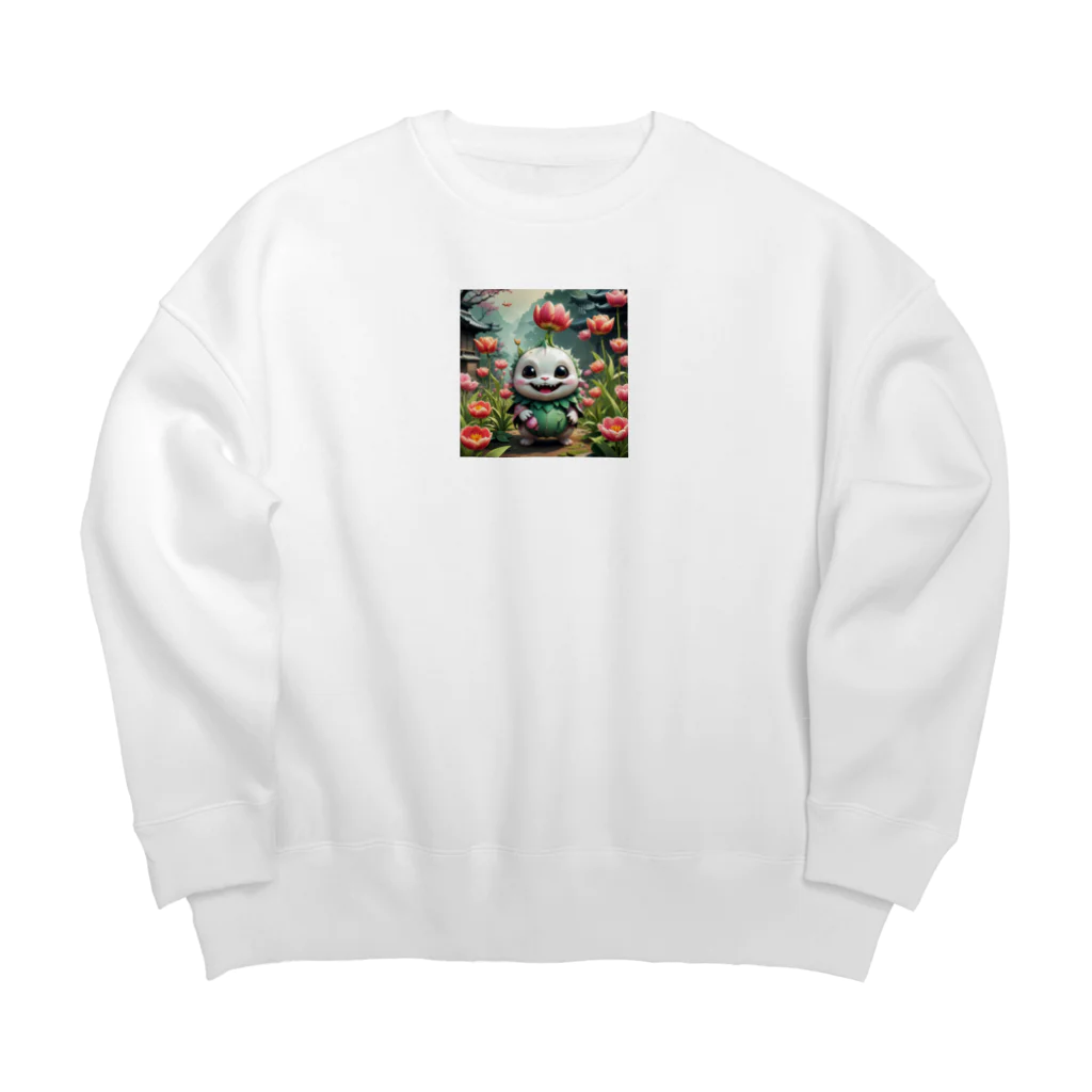 AI妖怪大図鑑のチューリップ妖怪　ファミラ Big Crew Neck Sweatshirt