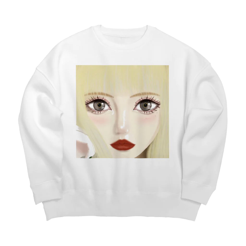 ちょんの落書き帳のChonchan Big Crew Neck Sweatshirt