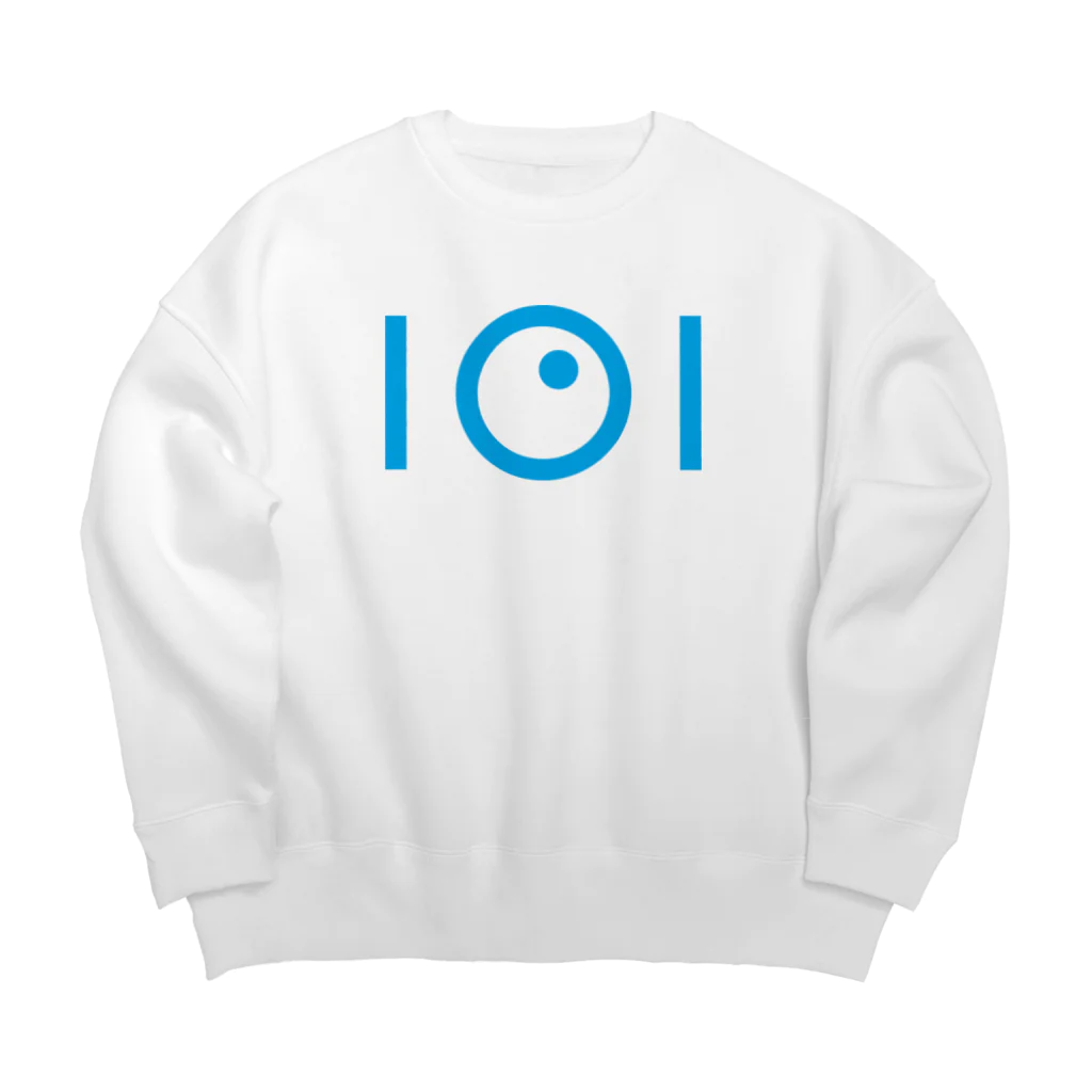101DESIGNの101DESIGNのデザイン(青) Big Crew Neck Sweatshirt