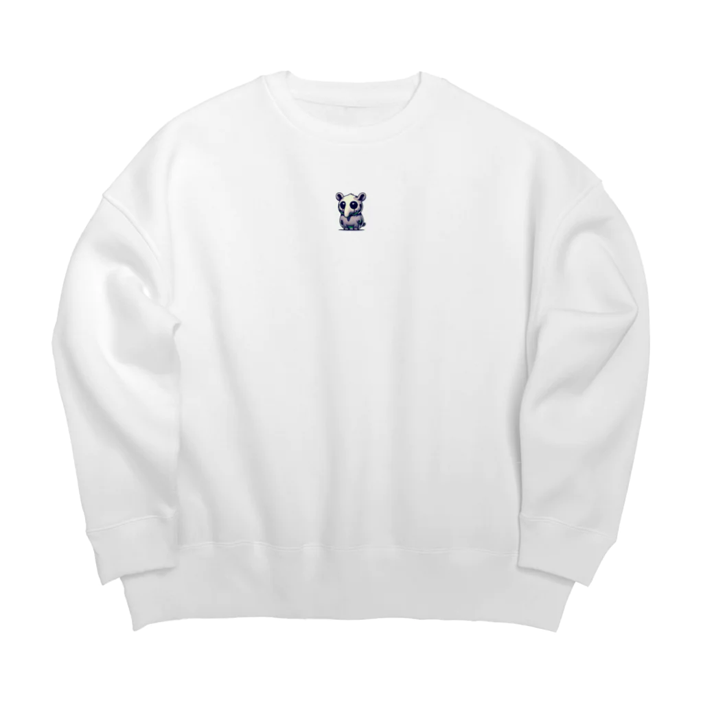 たんたん狸の不気味で可愛い森の不気味で可愛いバク001 Big Crew Neck Sweatshirt