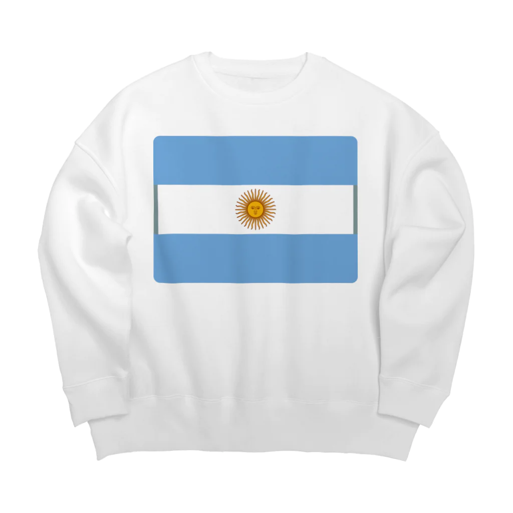 お絵かき屋さんのアルゼンチンの国旗 Big Crew Neck Sweatshirt
