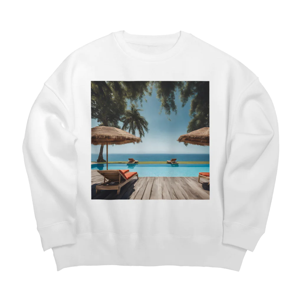 KAZAGULIのリゾートライフ Big Crew Neck Sweatshirt