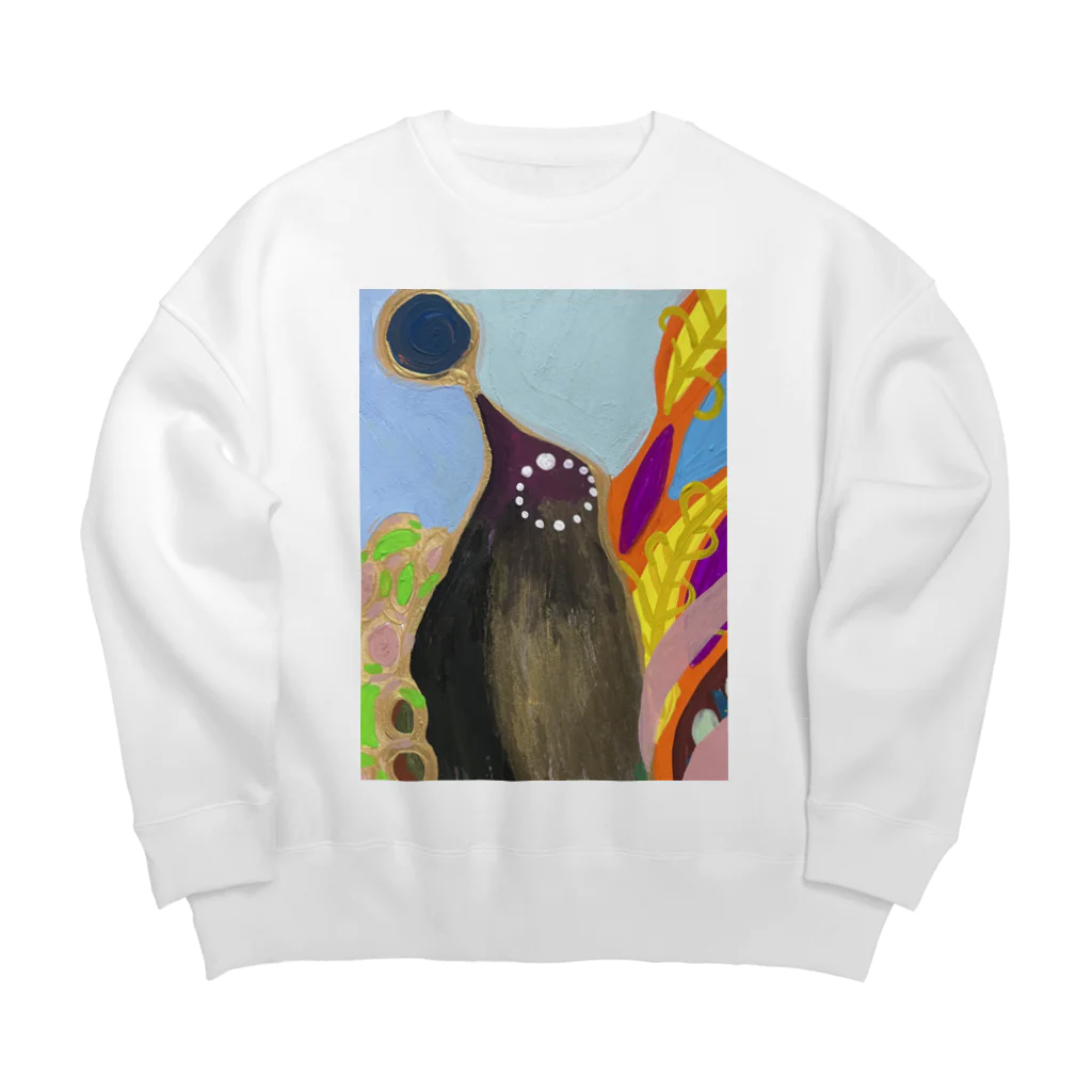 NIL の鳥　 Big Crew Neck Sweatshirt