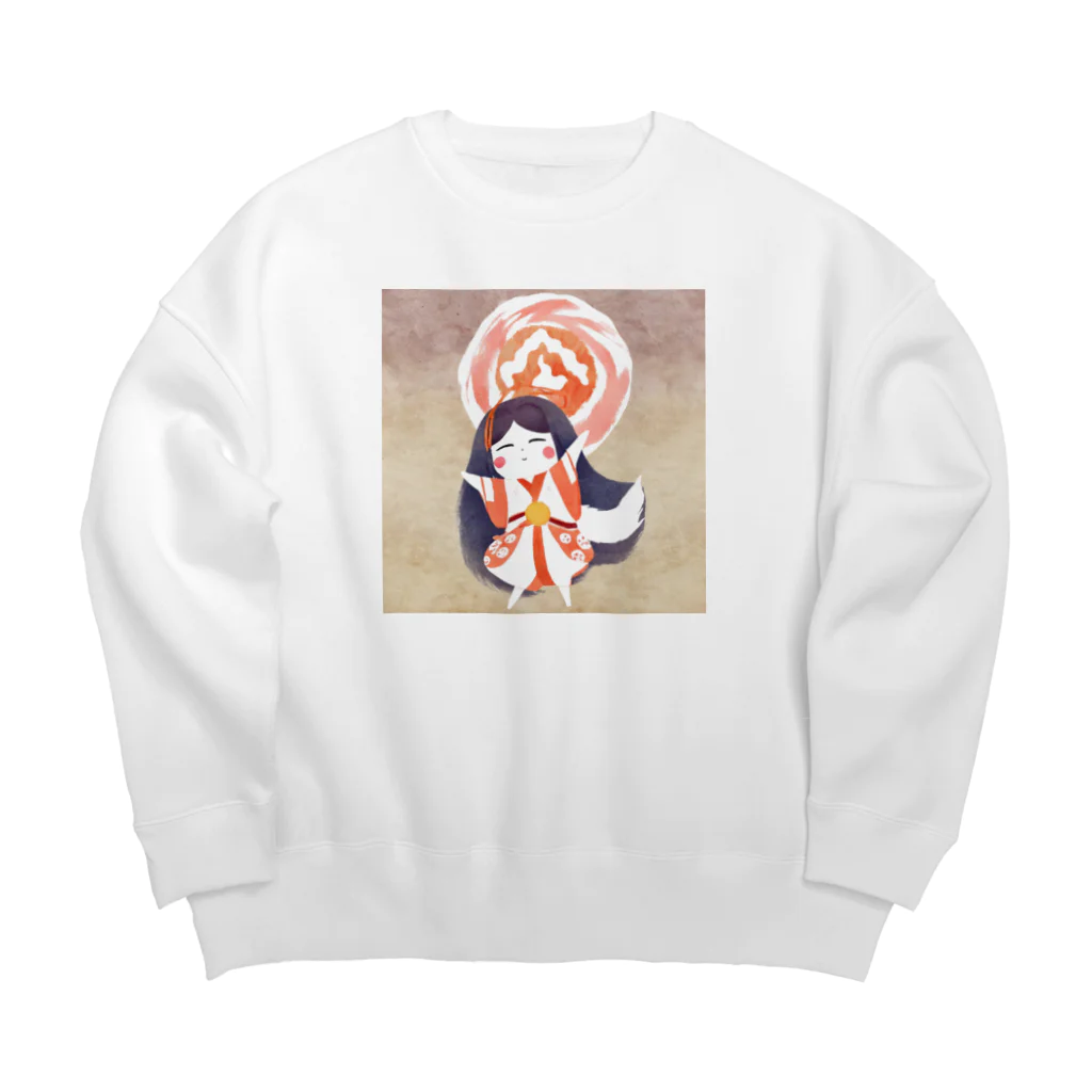 hogarakuの女神ちゃん Big Crew Neck Sweatshirt