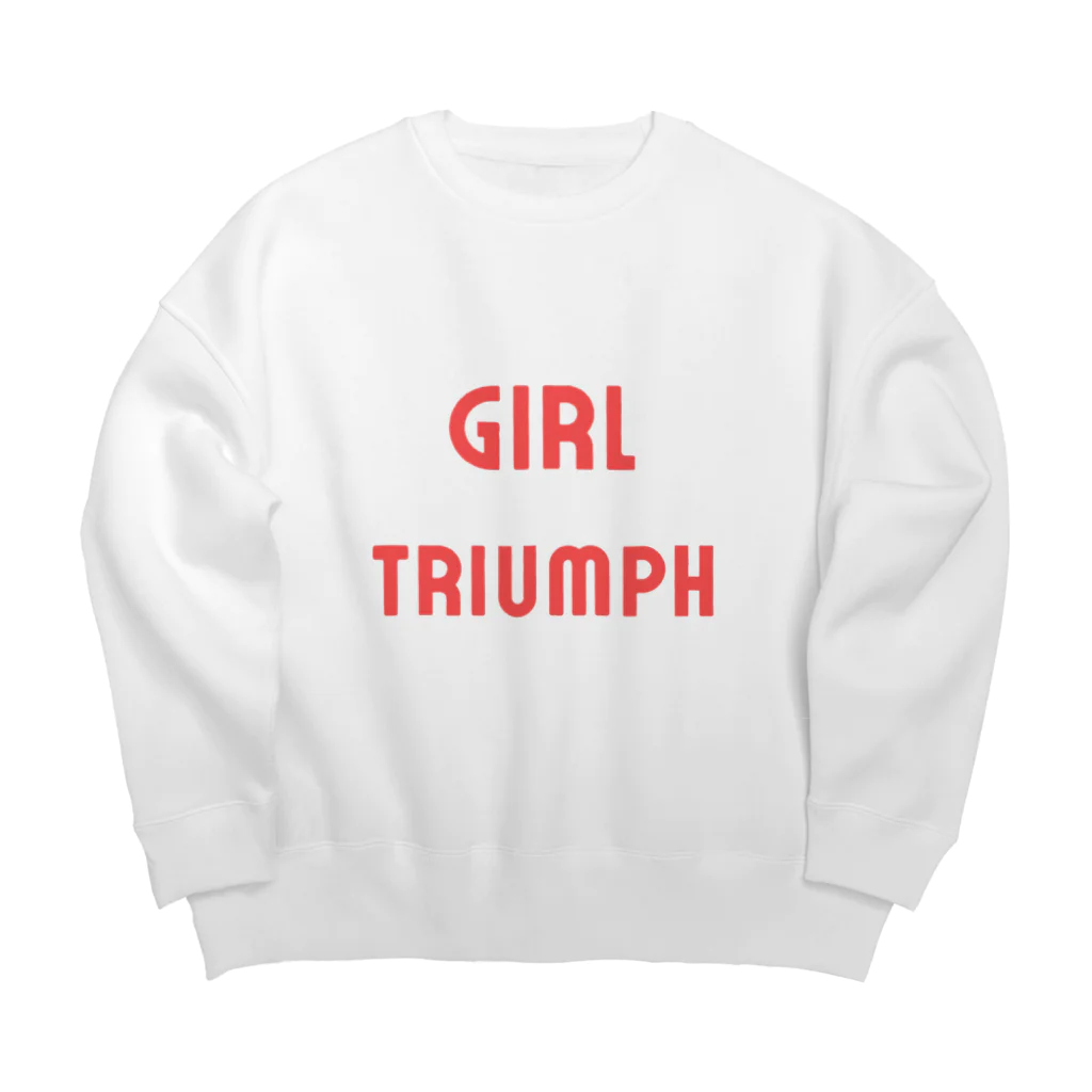 あい・まい・みぃのGirl Triumph-女性の勝利や成功を表す言葉 ビッグシルエットスウェット