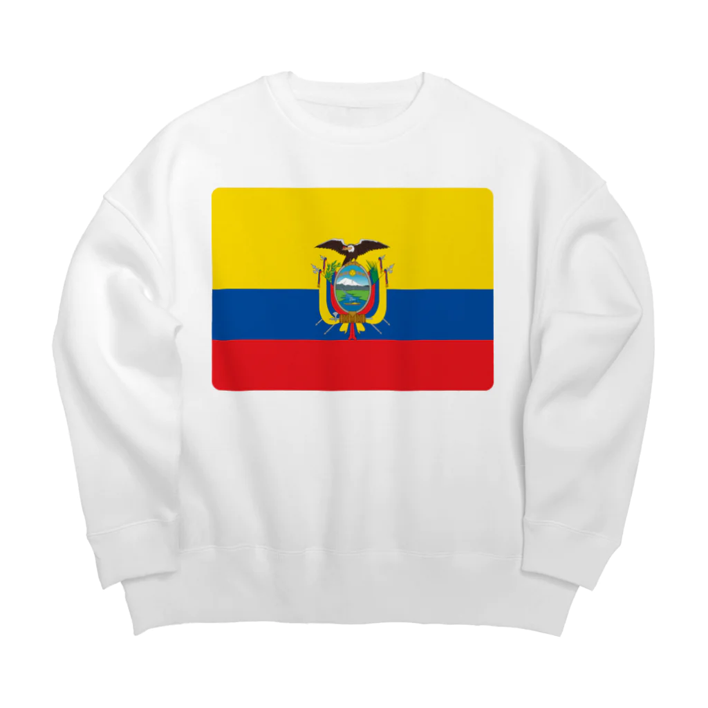 お絵かき屋さんのエクアドルの国旗 Big Crew Neck Sweatshirt