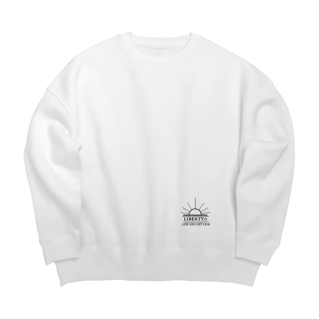 liberty0「リバティ・ゼロ」のliberty0(ホワイト) Big Crew Neck Sweatshirt