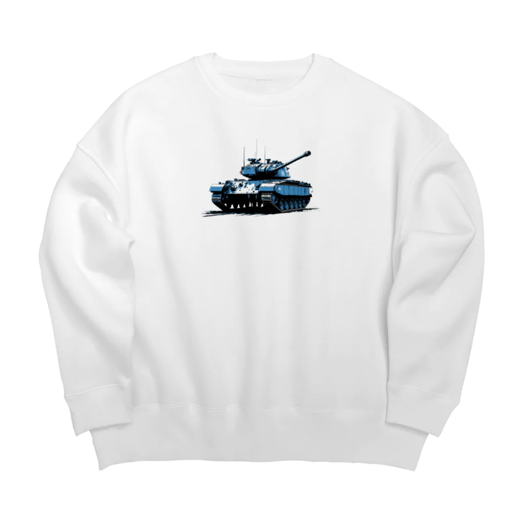 mochikun7の戦車イラスト01 Big Crew Neck Sweatshirt