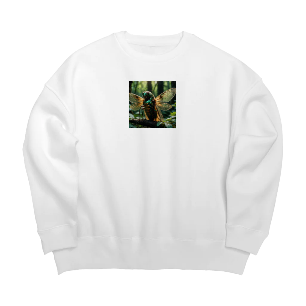 majimeの蝉の幼虫 Big Crew Neck Sweatshirt