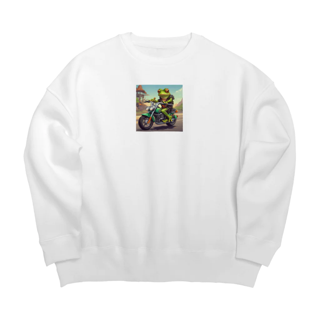 二宮大輔のカエルライダー4兄弟　長男　マッテオ Big Crew Neck Sweatshirt