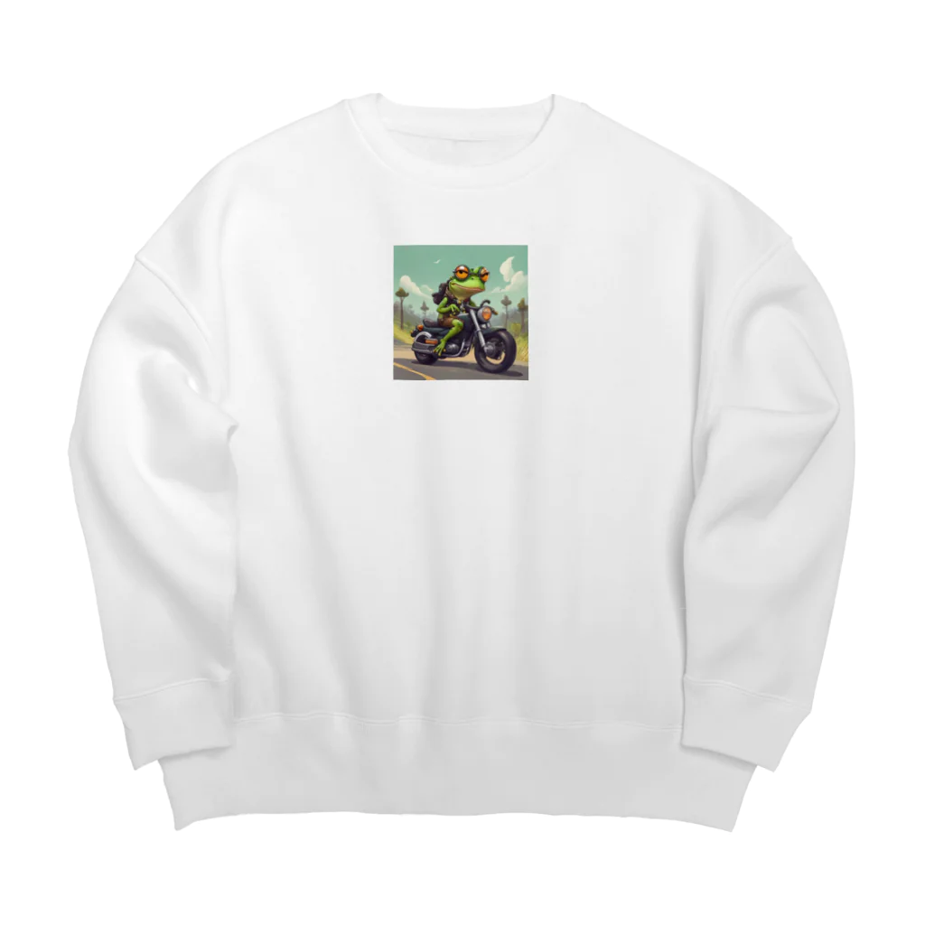 二宮大輔のカエルライダー4兄弟　次男　ルカ Big Crew Neck Sweatshirt