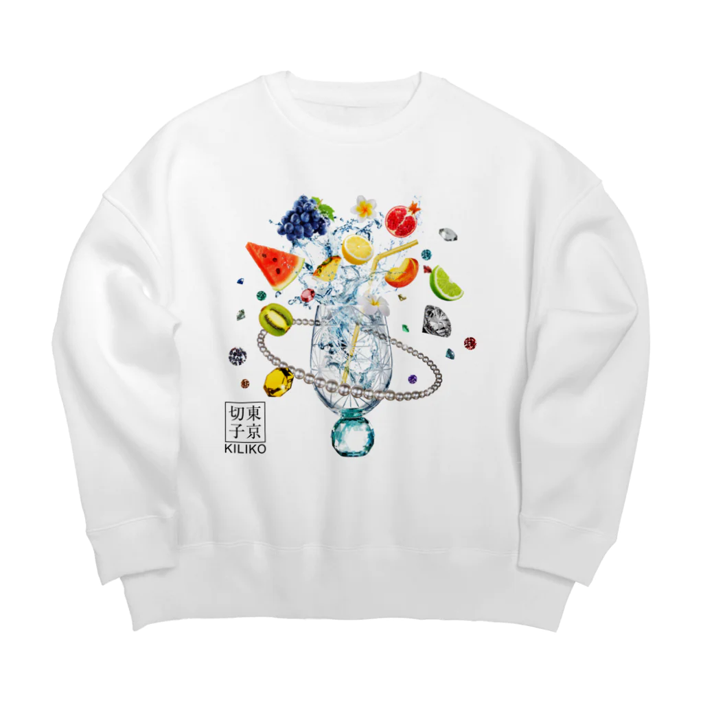 KILIKOStudiosの虹が出る東京切子　エメラルド Big Crew Neck Sweatshirt