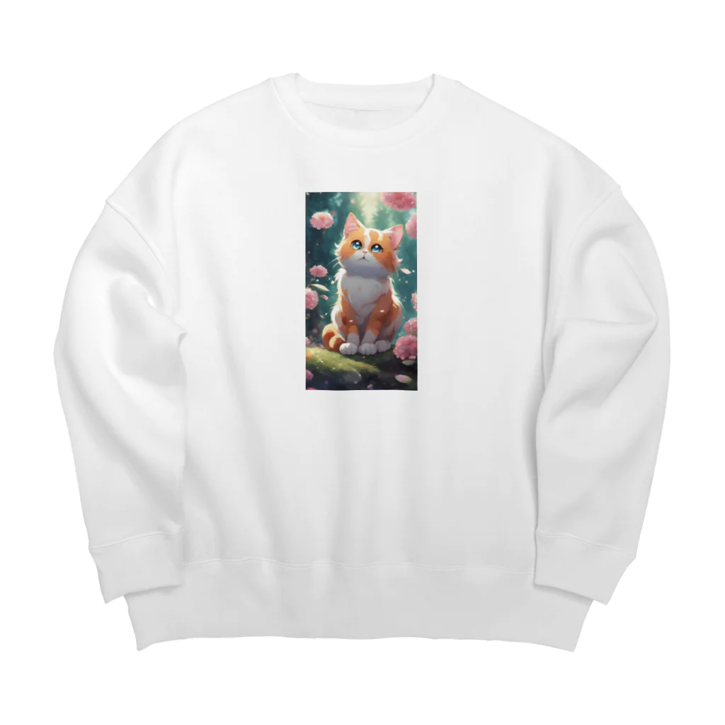 rimonennファミリーの自然の神様 Big Crew Neck Sweatshirt