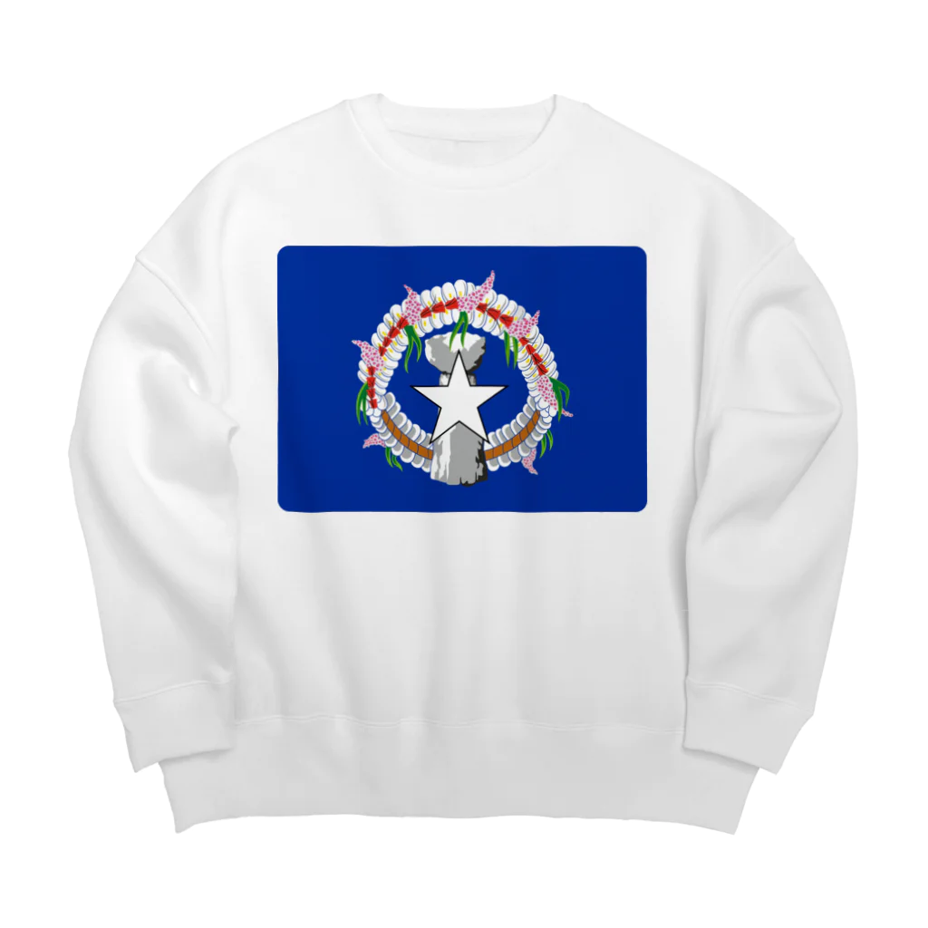 お絵かき屋さんの北マリアナ諸島の旗 Big Crew Neck Sweatshirt