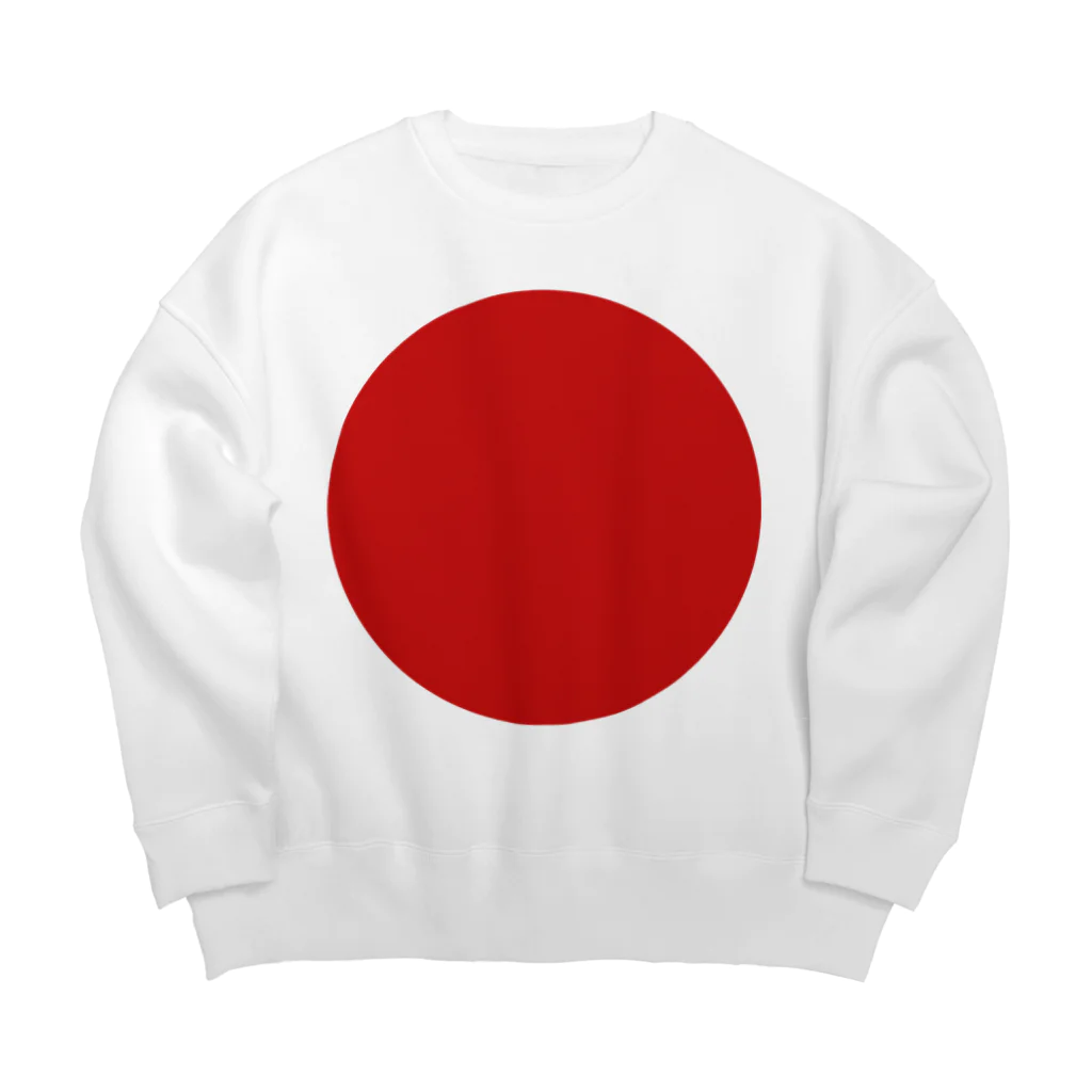 お絵かき屋さんの日本の国旗 Big Crew Neck Sweatshirt