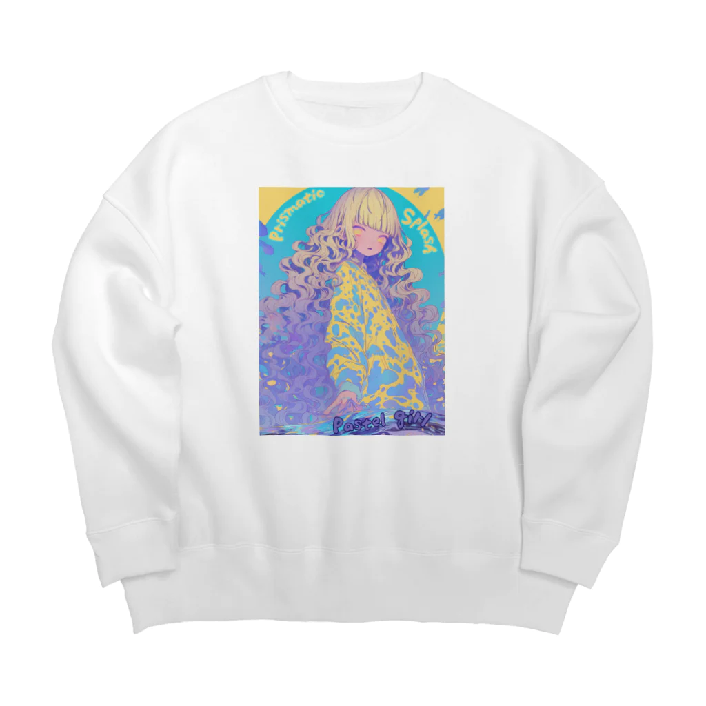 じょいちぃのPastel girl「パステルガール」 Big Crew Neck Sweatshirt