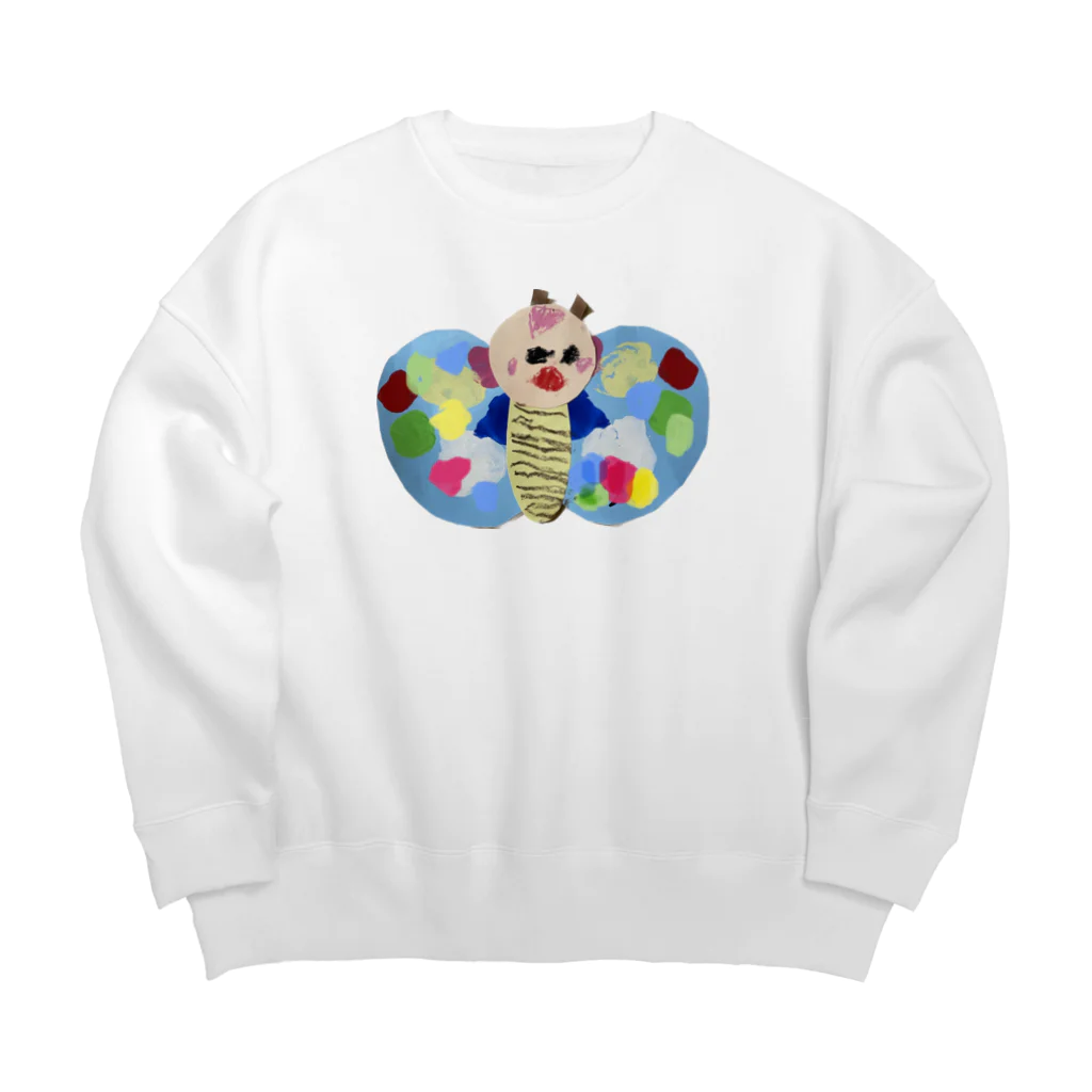 harukou_☆のちょうちょ Big Crew Neck Sweatshirt