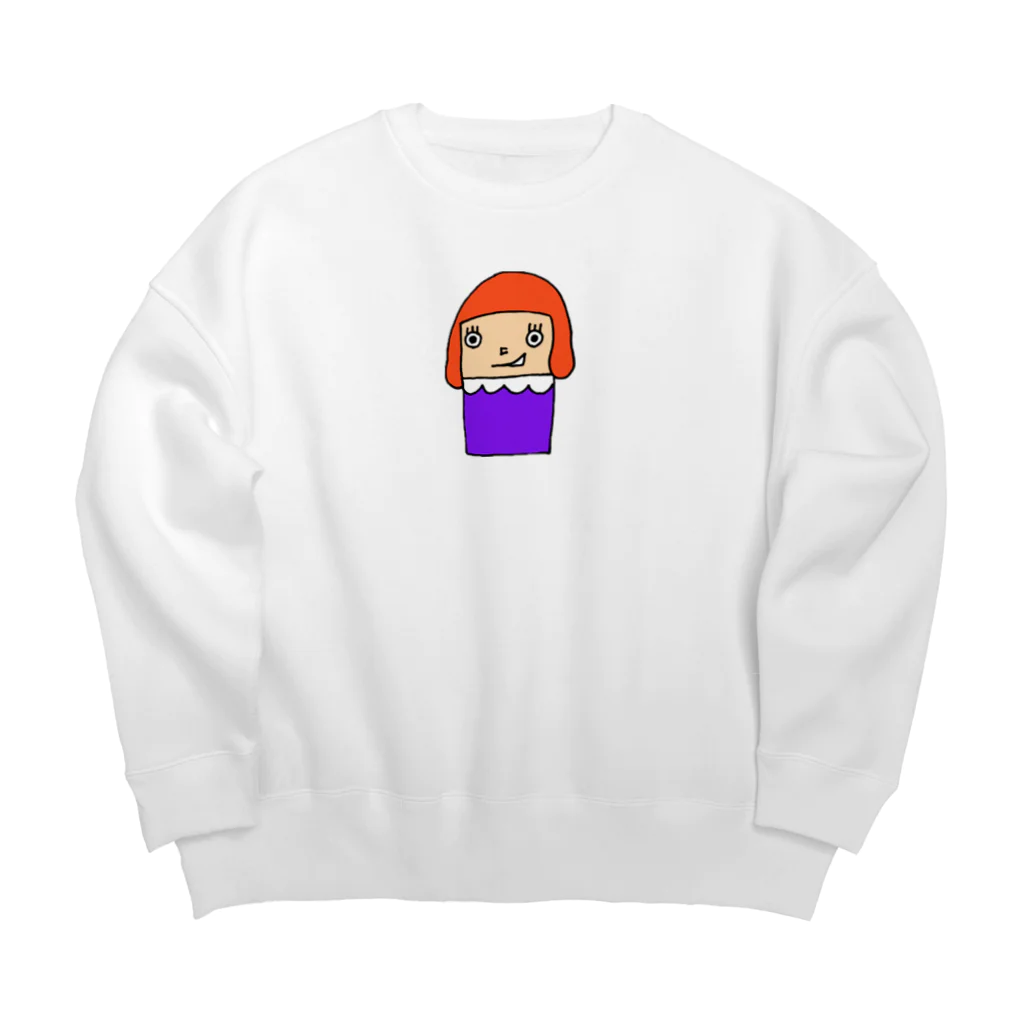 sooomaxの四角いちゃん Big Crew Neck Sweatshirt