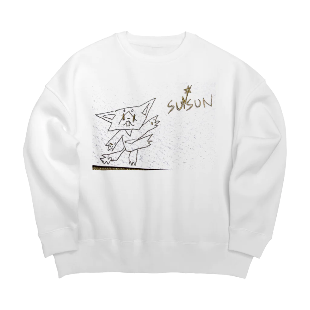 izumimimimimimiのスンスンが描いたスンスンの絵 Big Crew Neck Sweatshirt