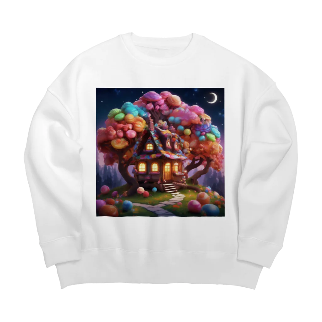 piasのオリジナルグッズアイテム通販の夢のようなお菓子の家 Big Crew Neck Sweatshirt