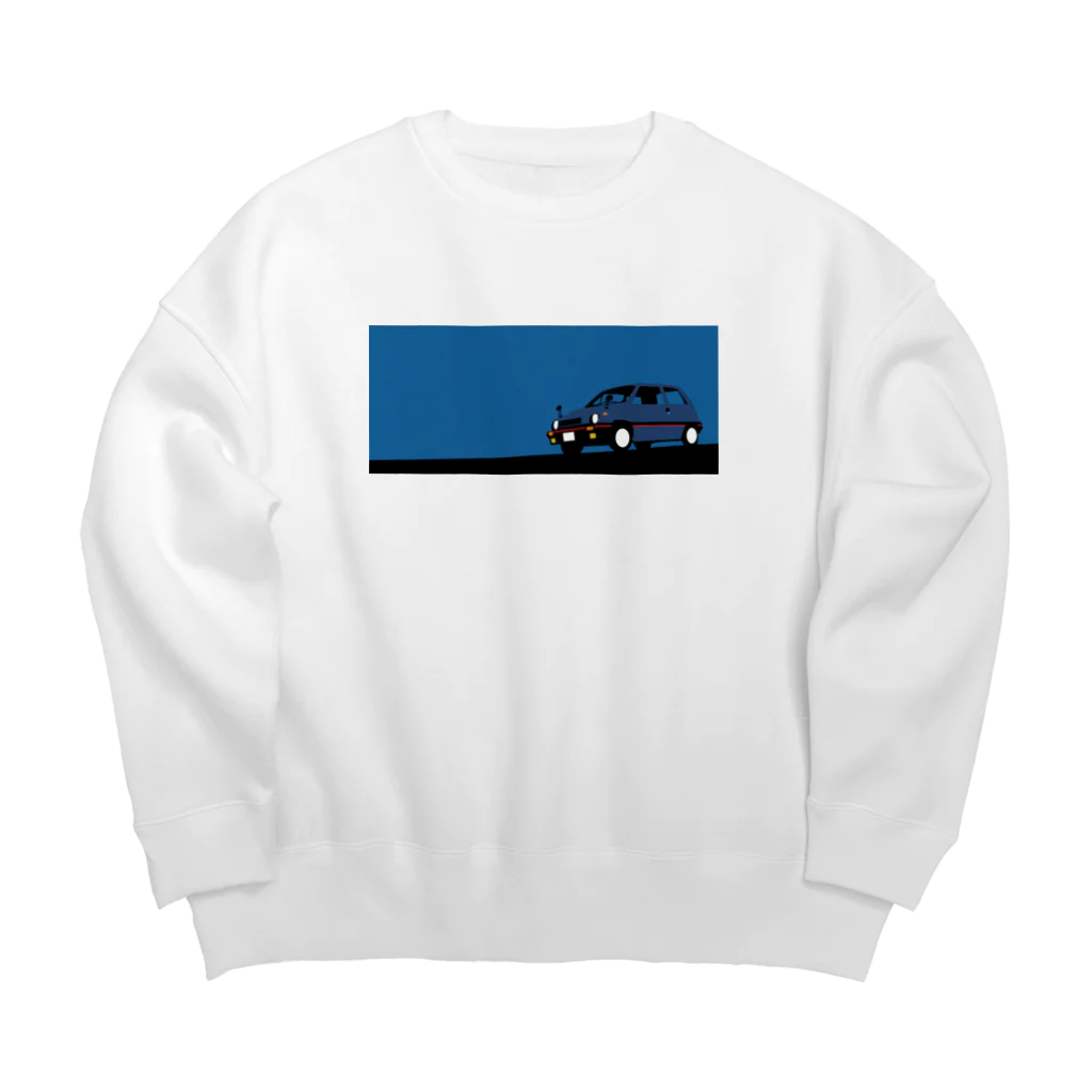 キャのシティなクルマ Big Crew Neck Sweatshirt