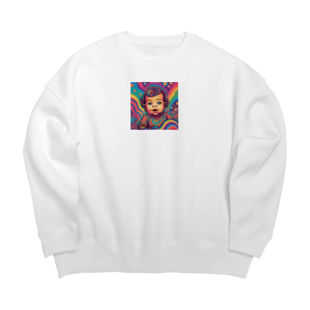 chinguuuuuのラブリーベイビー Big Crew Neck Sweatshirt