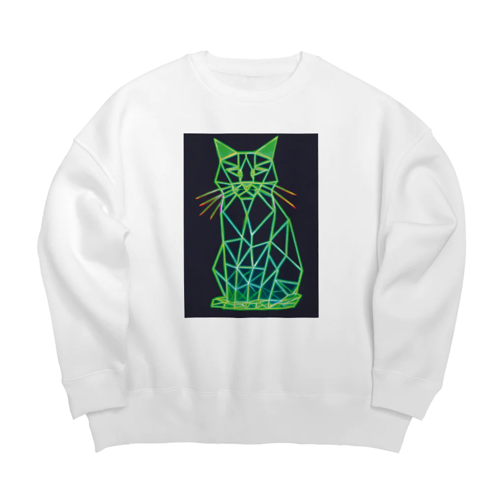 designinglab-itemsのMyaoneon（ミャオネオン） ネオ大将 Big Crew Neck Sweatshirt