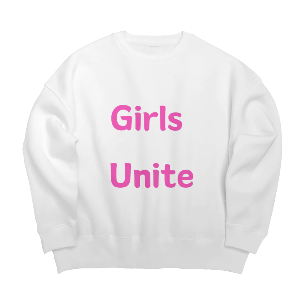 あい・まい・みぃのGirls Unite-女性たちが団結して力を合わせる言葉 Big Crew Neck Sweatshirt