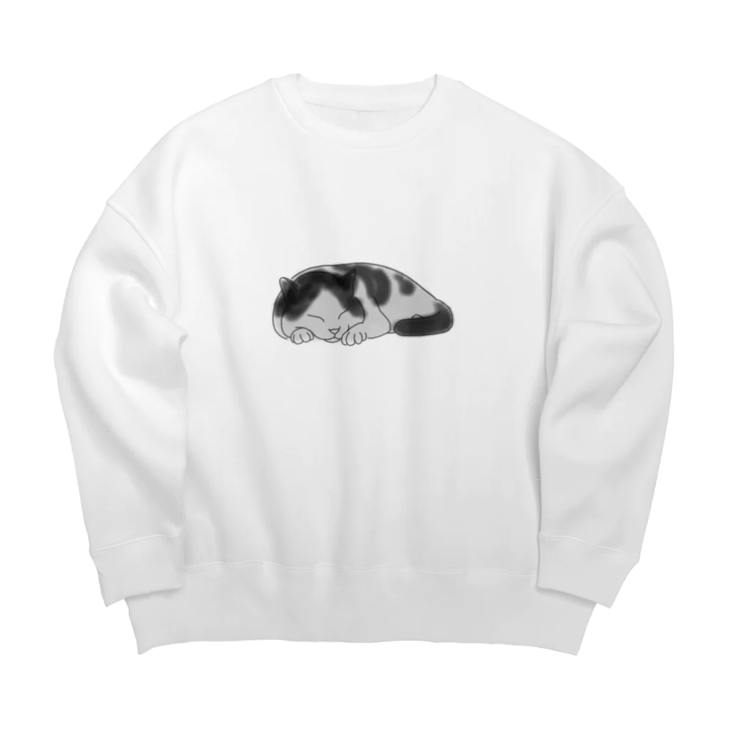 maiko_mのネコね Big Crew Neck Sweatshirt