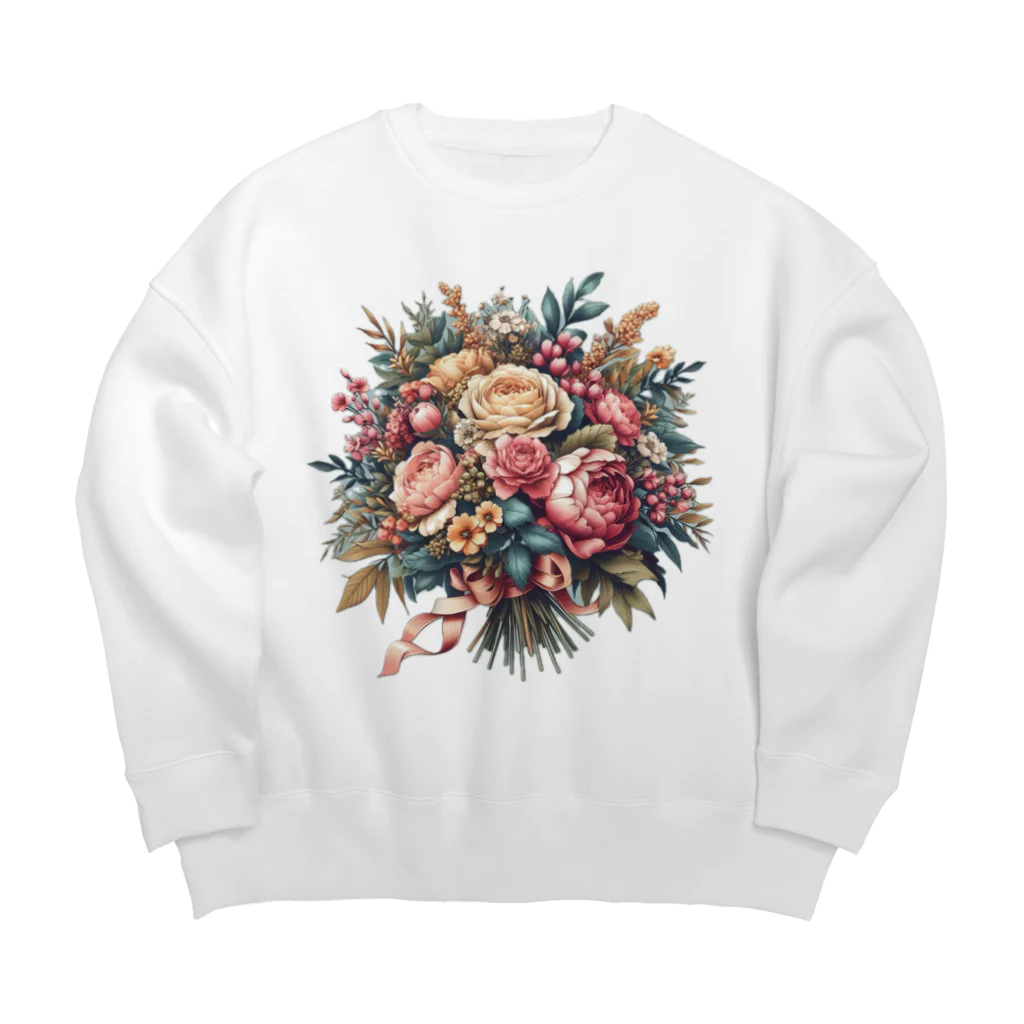 riotriffs_punksの花束 Big Crew Neck Sweatshirt