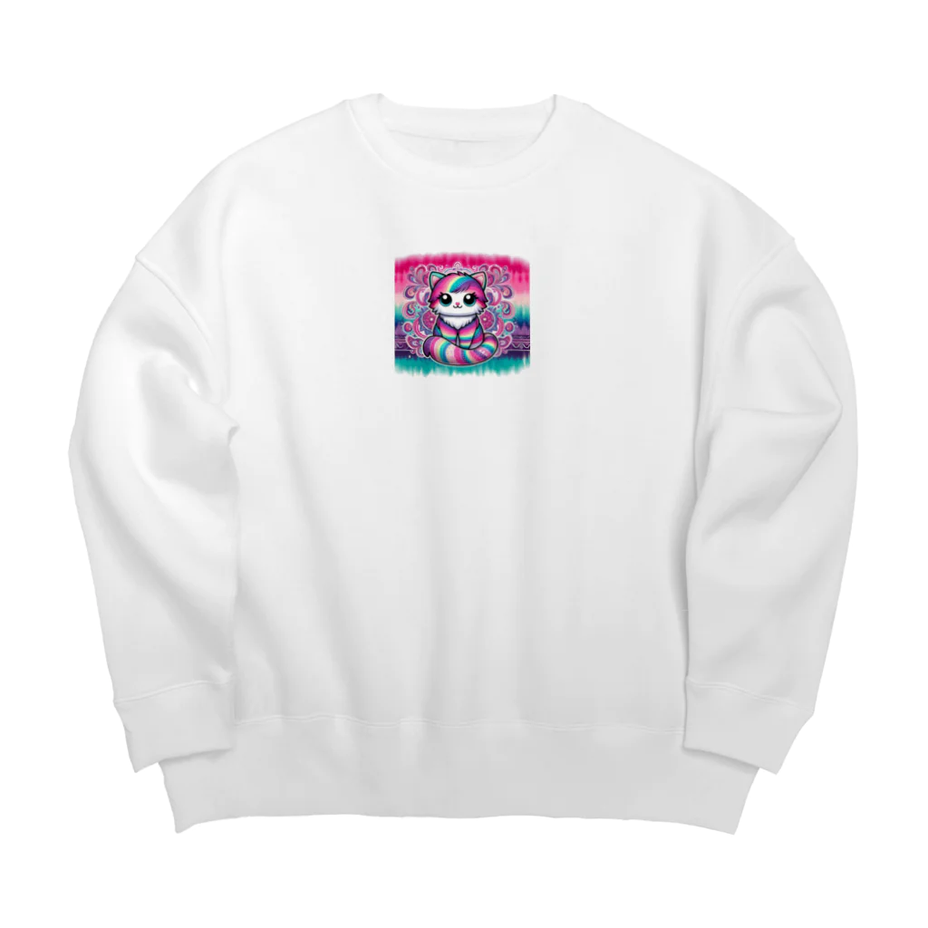 マヤーのキャットアイ Big Crew Neck Sweatshirt