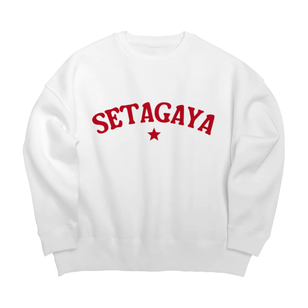 せたが屋さんの世田谷グッズ　レッドロゴ（setagaya item） Big Crew Neck Sweatshirt