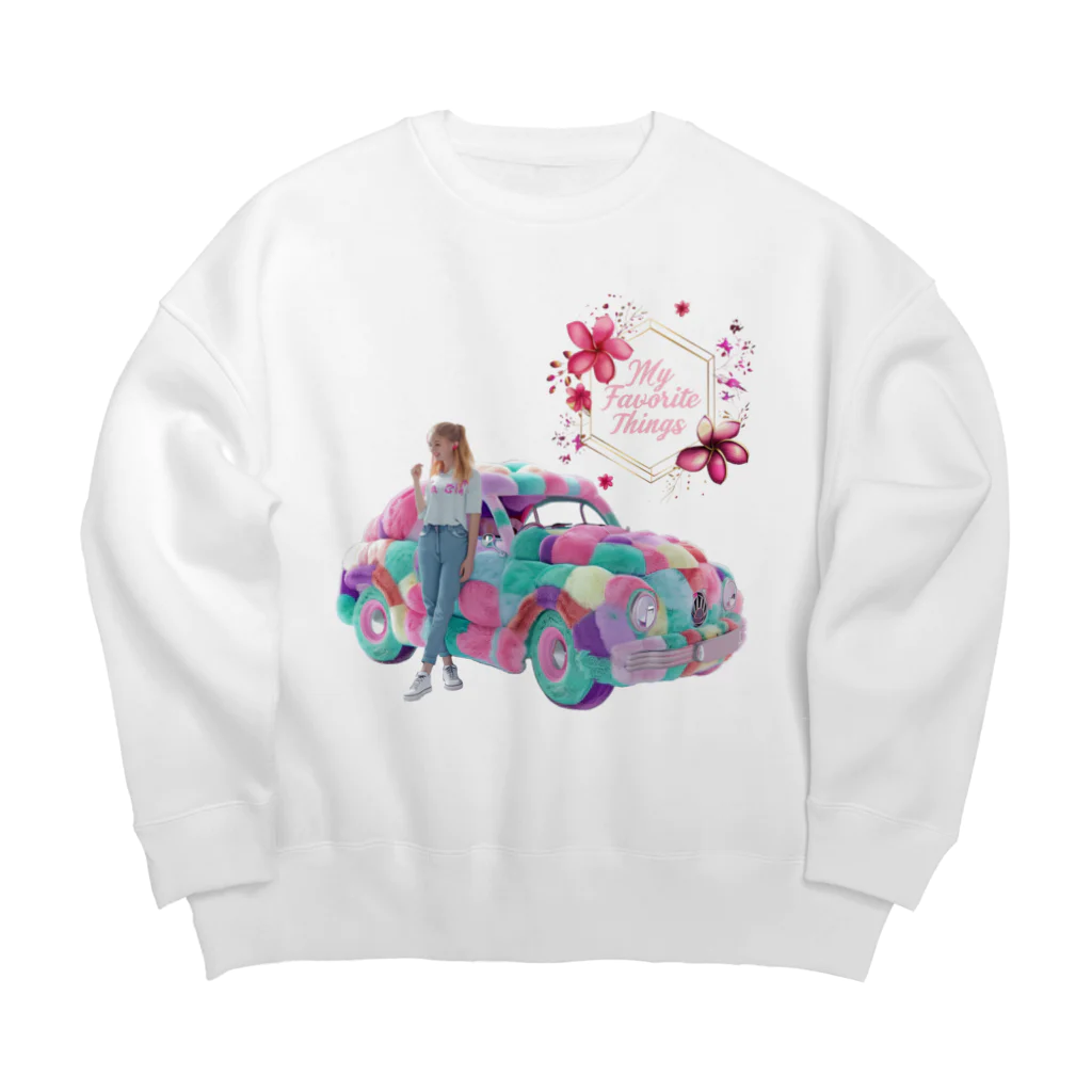 sa-ku-raのMy Favorite Things２ Big Crew Neck Sweatshirt