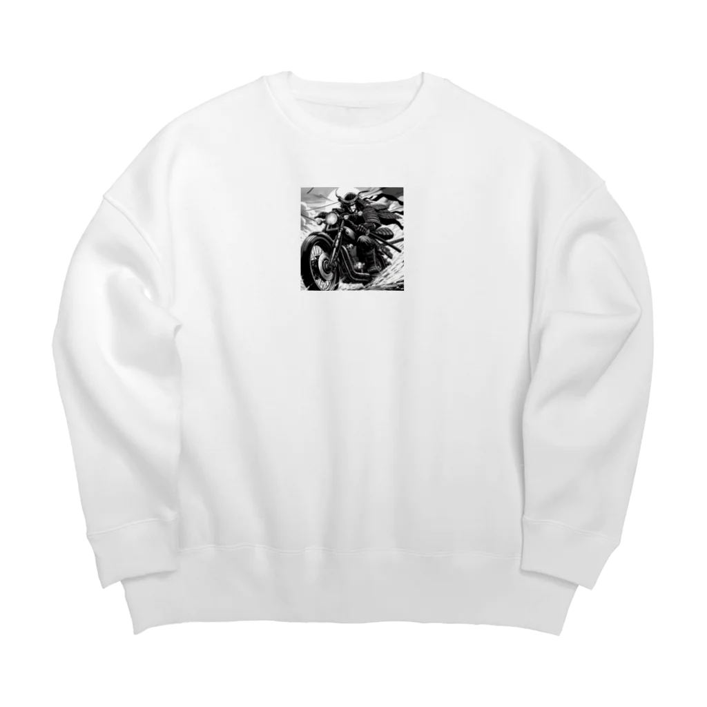 namidamakiのライダー侍 Big Crew Neck Sweatshirt