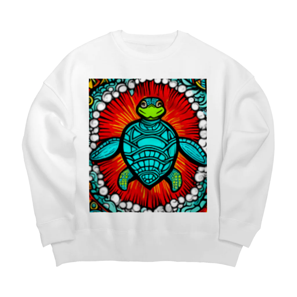 海坊主のトライバルートル Big Crew Neck Sweatshirt