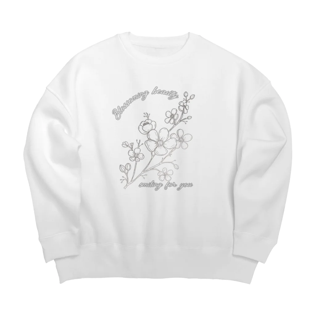 Kotoha-shopの桜の花言葉 Big Crew Neck Sweatshirt