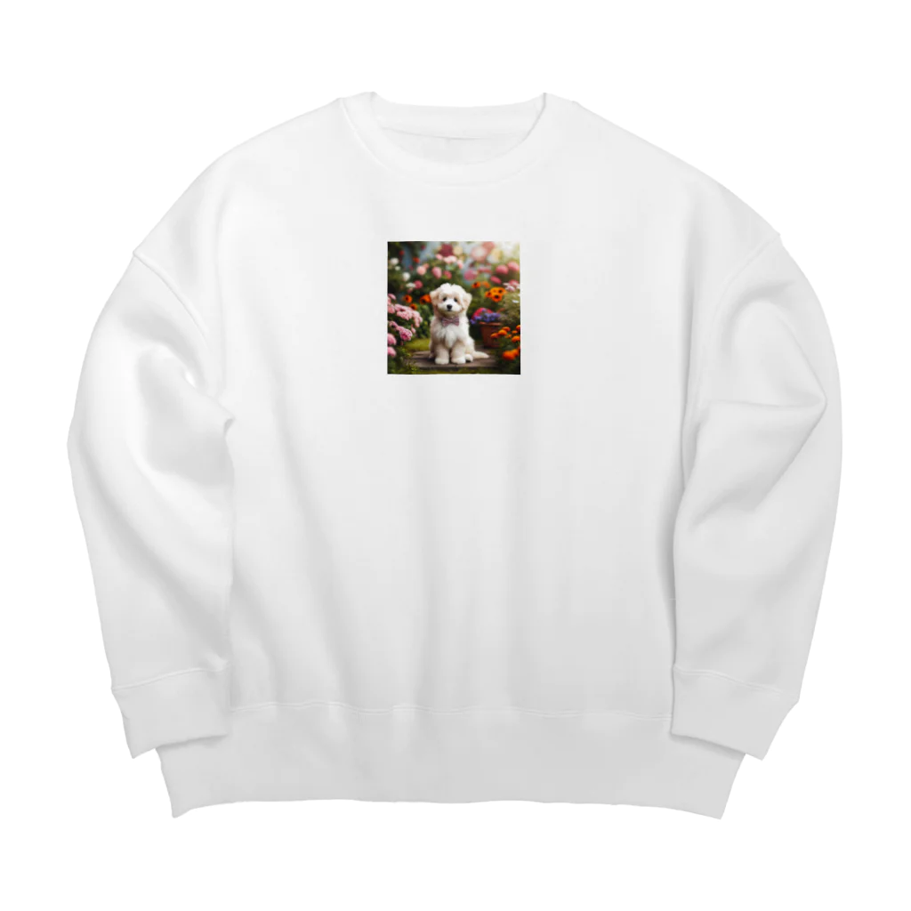 鈴木敏夫のはなを見るわんちゃんー Big Crew Neck Sweatshirt