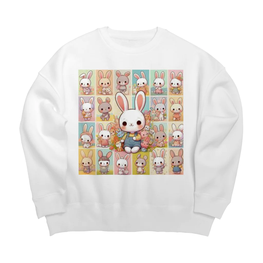 Itgetsbetterのかわいいウサギちゃん Big Crew Neck Sweatshirt