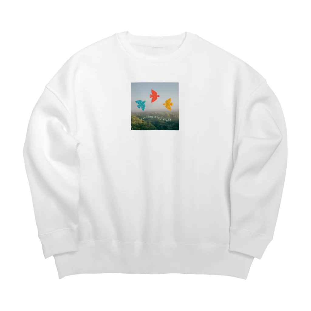 ウェブエンパイアのフライニングバードフィールド Big Crew Neck Sweatshirt