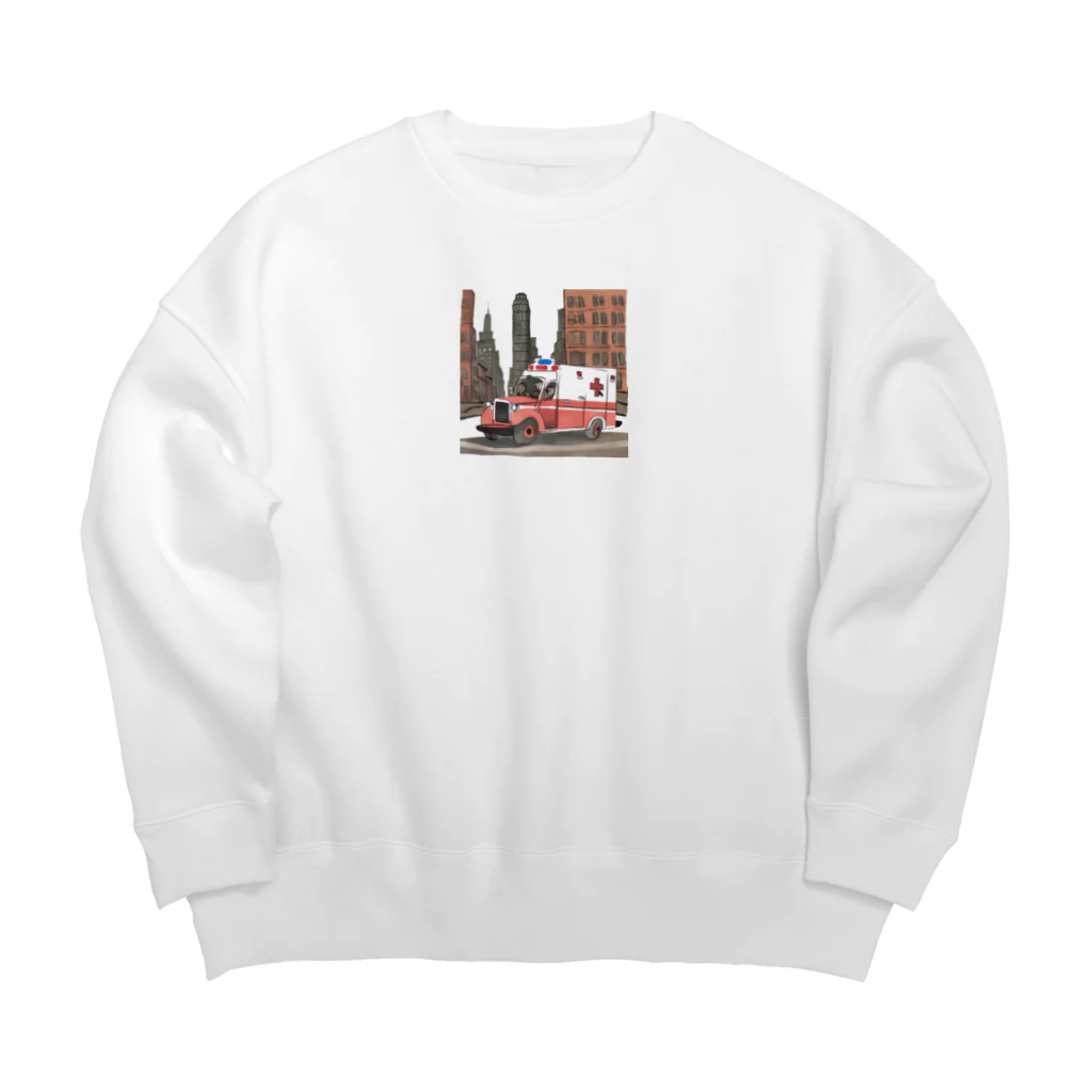 Koutan landの中世の救急隊員 Big Crew Neck Sweatshirt