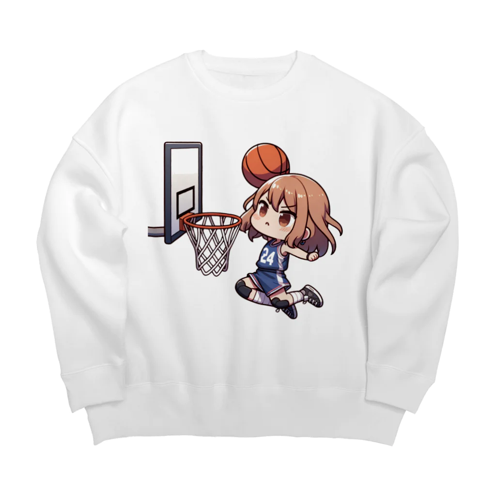 チェリモヤのガールズバスケット 04 Big Crew Neck Sweatshirt