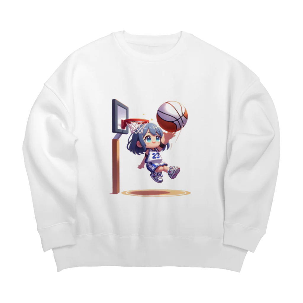 チェリモヤのガールズバスケット 05 Big Crew Neck Sweatshirt