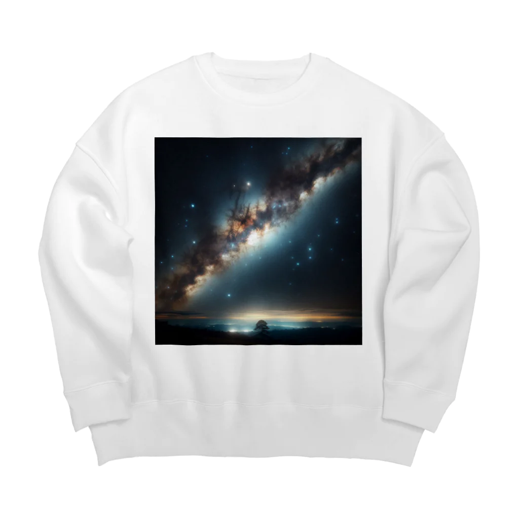 namidamakiの天の川銀河 Big Crew Neck Sweatshirt