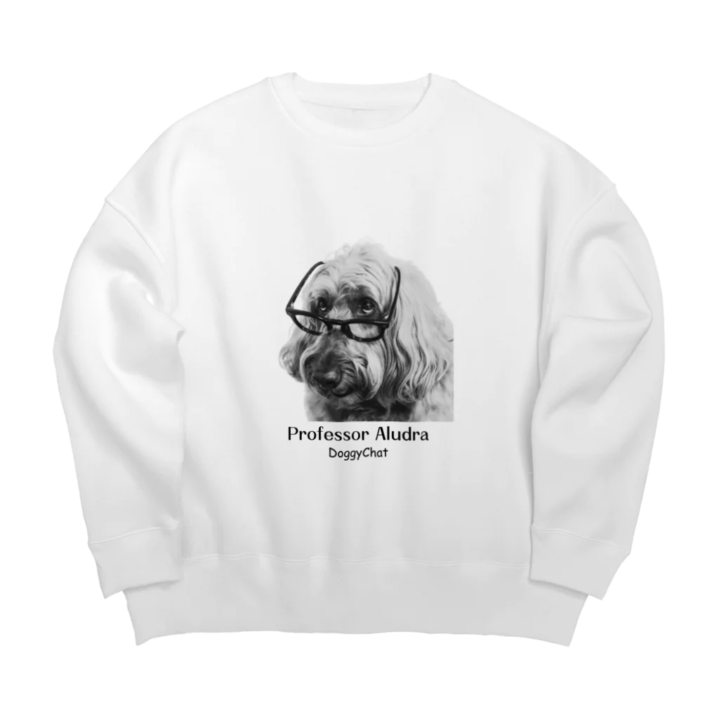 DoggyChatのアルドラ教授 Big Crew Neck Sweatshirt