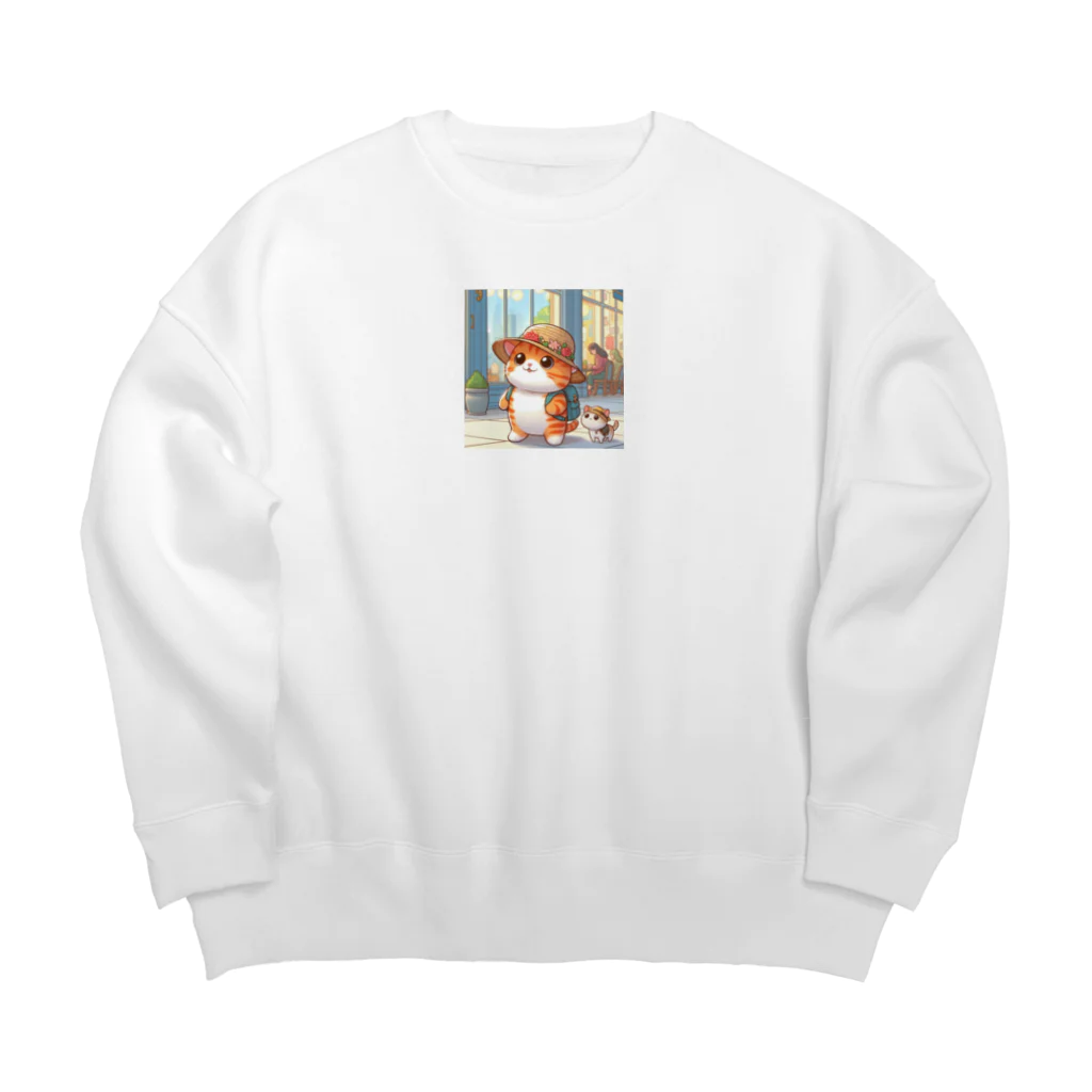 アミュペンのふわふわのネコがお買い物中！ Big Crew Neck Sweatshirt