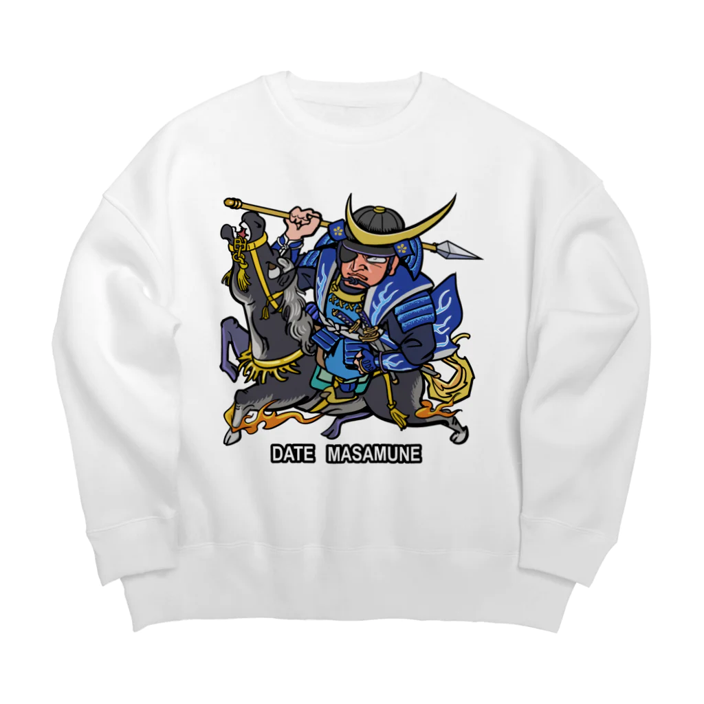 freehandの伊達　政宗 Big Crew Neck Sweatshirt